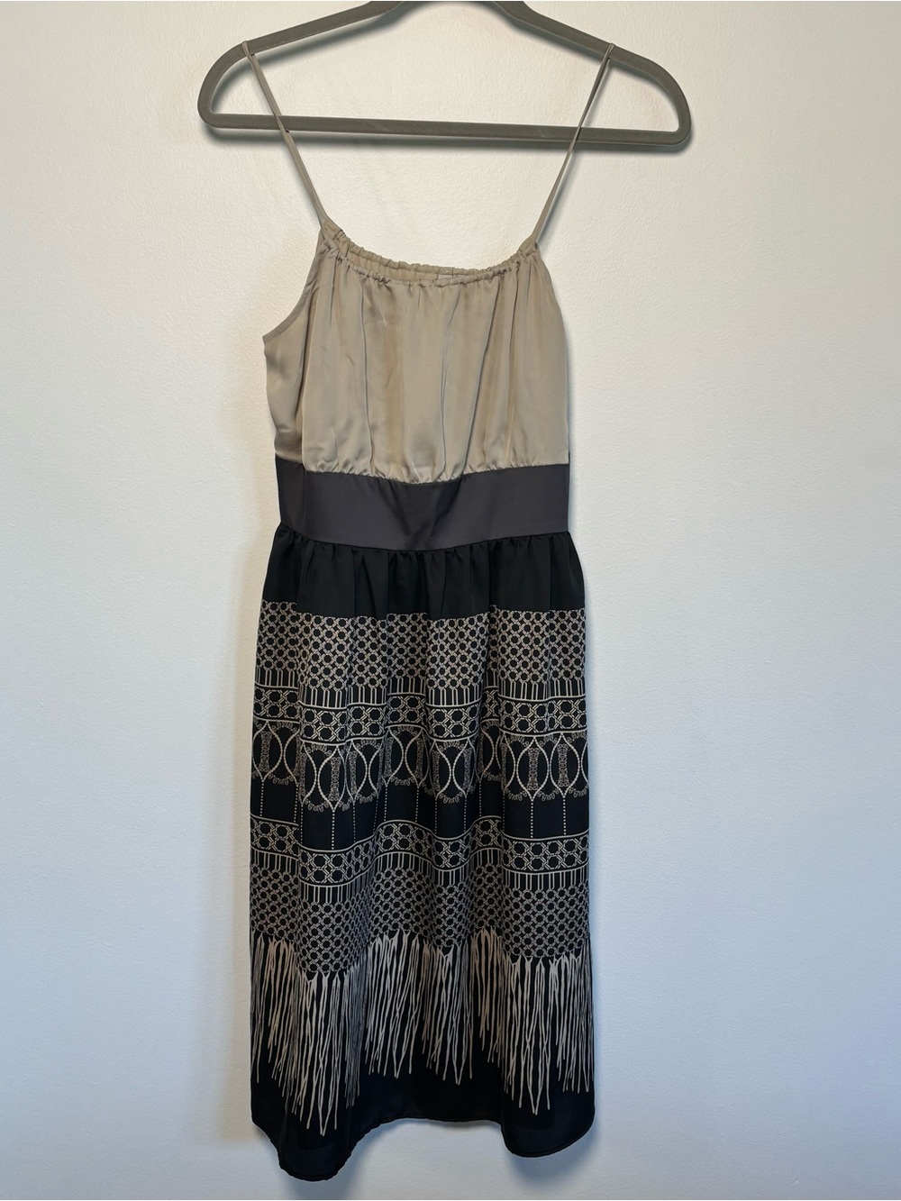 Old Navy Beige and Black Cocktail Dress